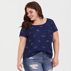 Torrid Abbey Navy Dinosaur Georgette Button Back 5
